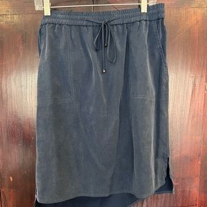Akris Punto Blue Drawstring Skirt